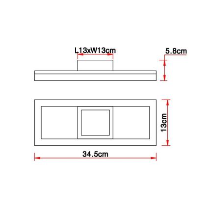 Globo - LED Laevalgusti LED/12W/230V