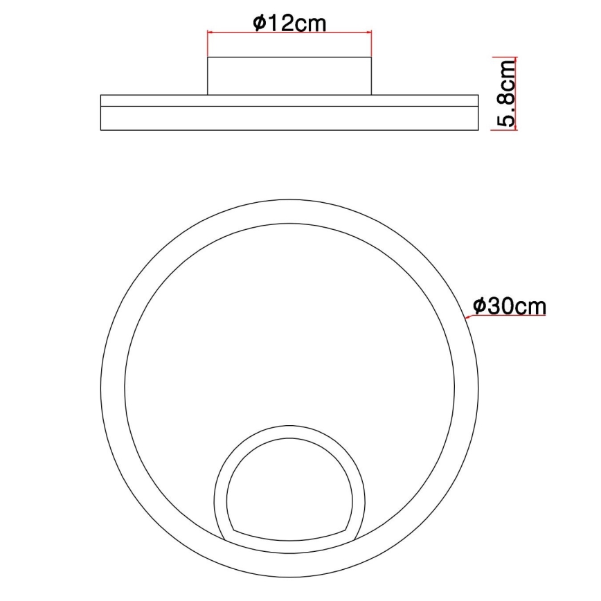 Globo - LED Laevalgusti LED/12W/230V