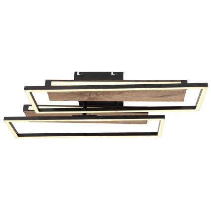 Globo 67299D1 - LED laelamp COLLI LED/48W/230V 52x60 cm pruun/must