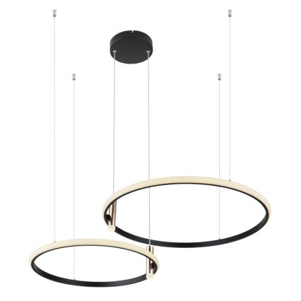 Globo - LED Hämardatav lühter LED/55W/230V 2700-6000K must + kaugjuhtimispult