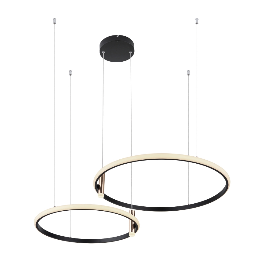 Globo - LED Hämardatav lühter LED/55W/230V 2700-6000K must + kaugjuhtimispult
