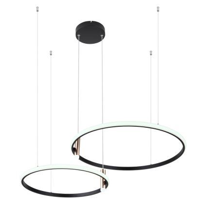 Globo - LED Hämardatav lühter LED/55W/230V 2700-6000K must + kaugjuhtimispult