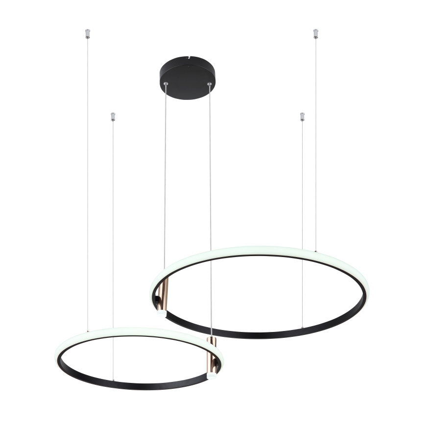 Globo - LED Hämardatav lühter LED/55W/230V 2700-6000K must + kaugjuhtimispult