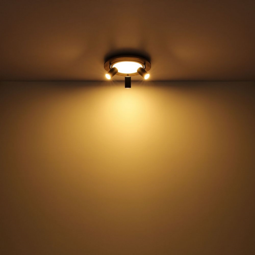 Globo - LED Kohtvalgusti 3xGU10/5W/230V + LED/15W/230V