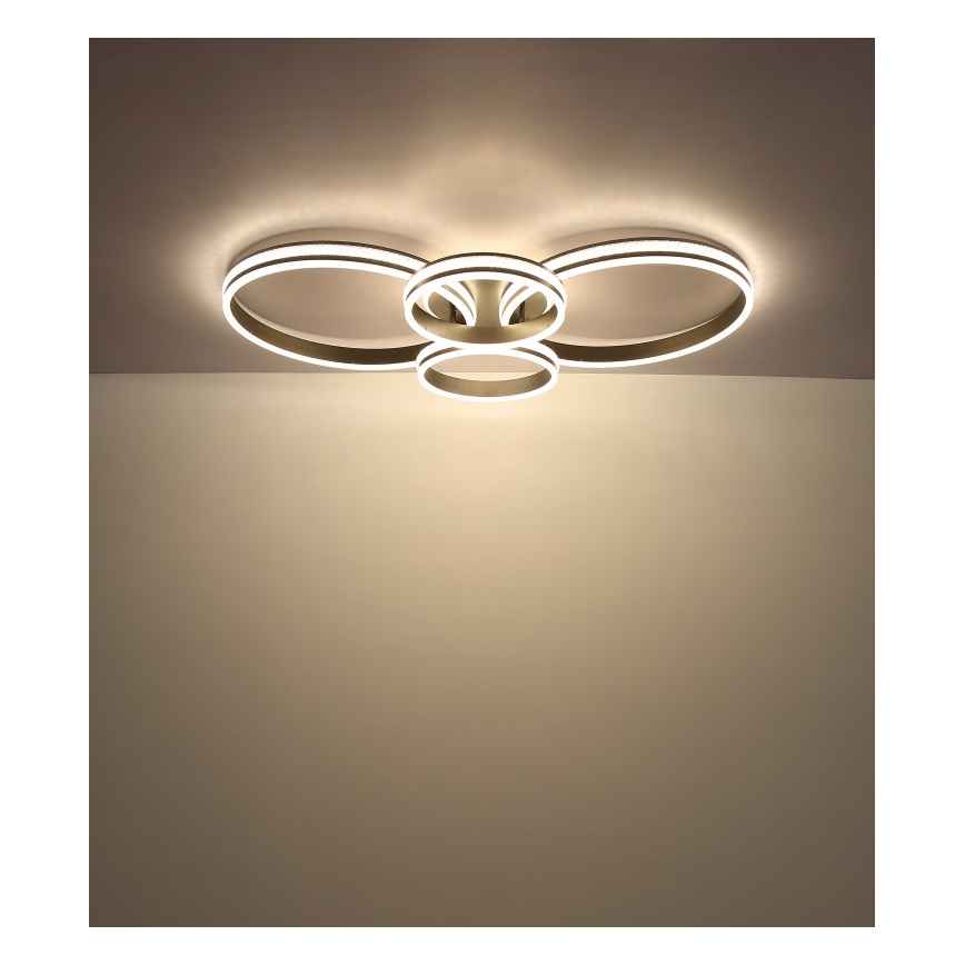 Globo - LED Laevalgusti LED/39W/230V 2700/4500/6500K 106x60 cm antratsiit