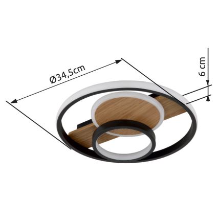 Globo - LED Laevalgusti LED/24W/230V