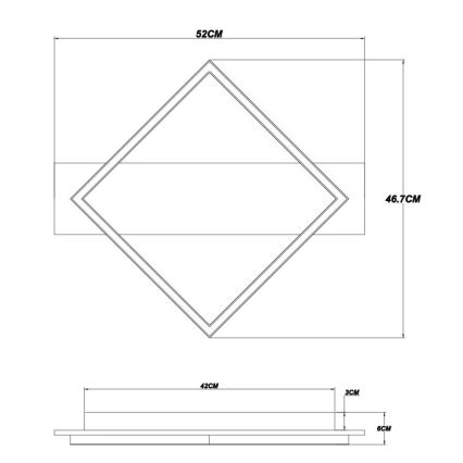 Globo - LED Laevalgusti LED/18W/230V