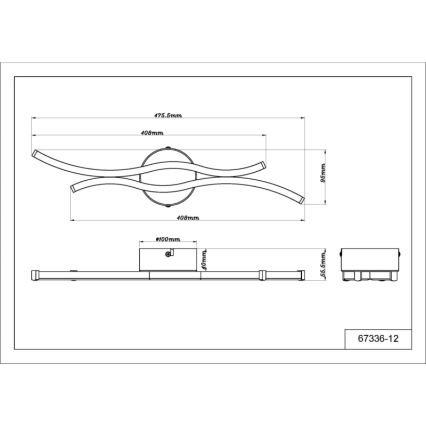 Globo - LED Laevalgusti LED/12W/230V 3000K