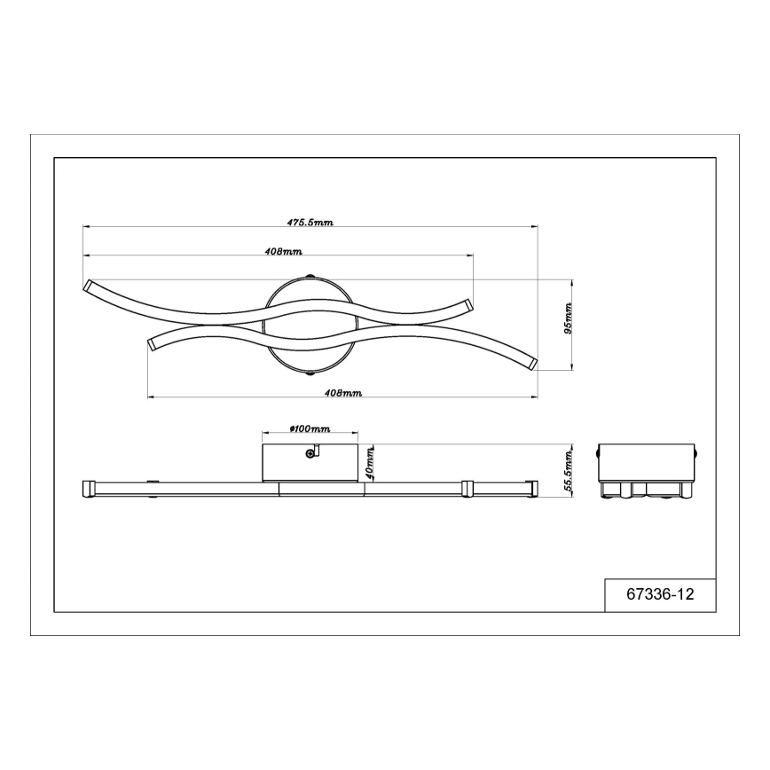 Globo - LED Laevalgusti LED/12W/230V 3000K
