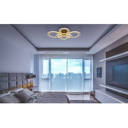 Globo - LED Hämardatav laevalgusti LED/60W/230V 2700-6000K 56x78 cm antratsiit + kaugjuhtimispult