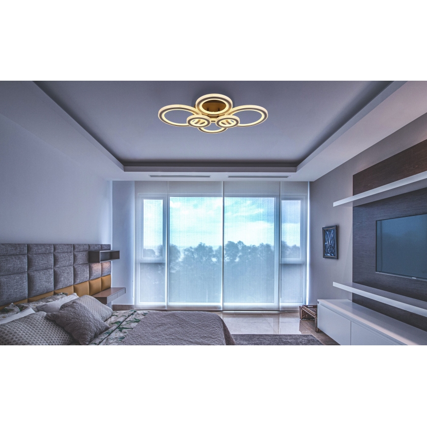 Globo - LED Hämardatav laevalgusti LED/60W/230V 2700-6000K 56x78 cm antratsiit + kaugjuhtimispult