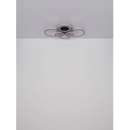 Globo - LED Hämardatav laevalgusti LED/60W/230V 2700-6000K 56x78 cm antratsiit + kaugjuhtimispult