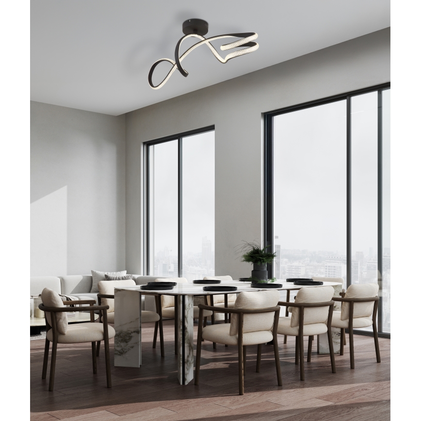 Globo - LED Pinnale kinnitatav lühter LED/30W/230V must