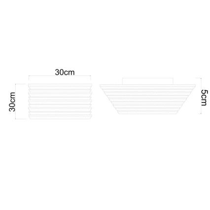 Globo - LED-laelamp 15W/230V 3000K 30x30 cm