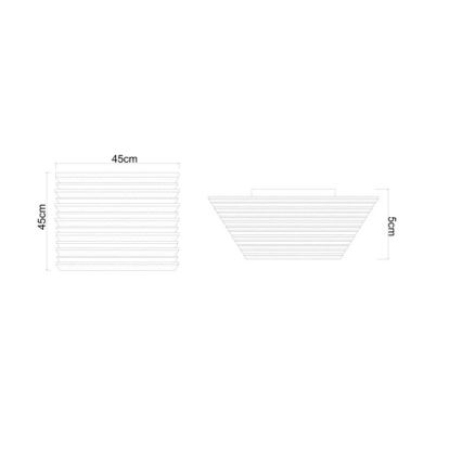 Globo - LED Laevalgusti LED/30W/230V 3000K 45x45 cm puit