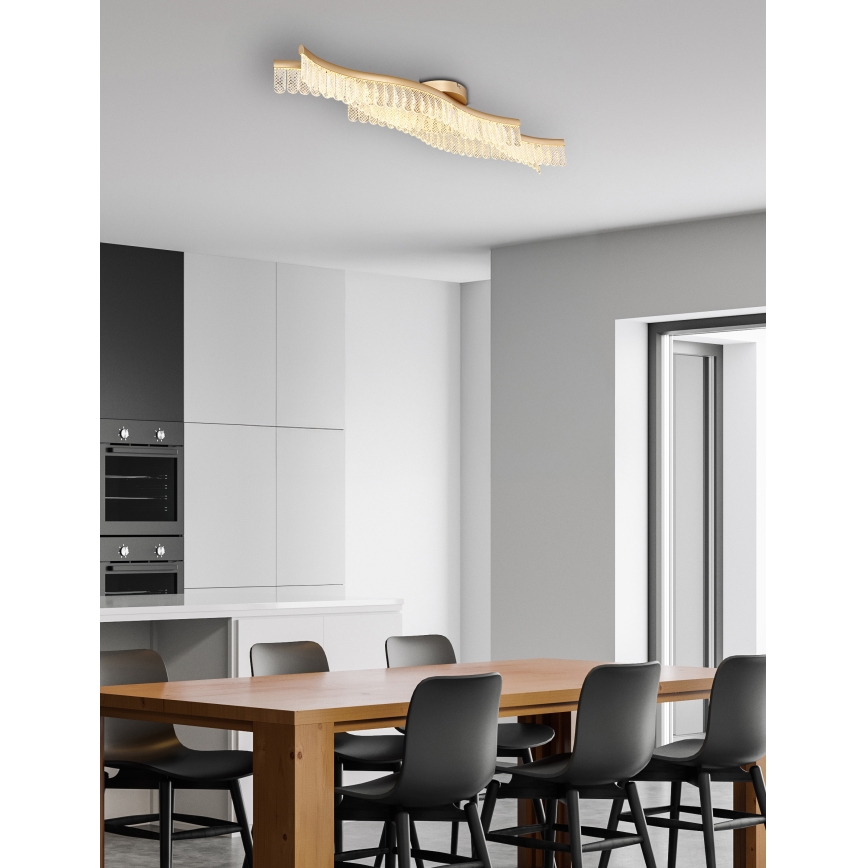 Globo - LED Laevalgusti LED/35W/230V 3200K 18x108 cm kuldne
