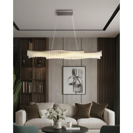 Globo - LED Lühter LED/35W/230V 3200K matt kroom