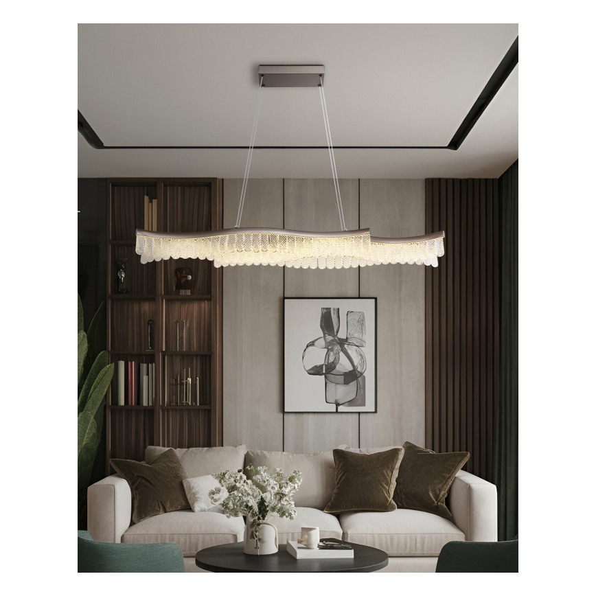 Globo - LED Lühter LED/35W/230V 3200K matt kroom