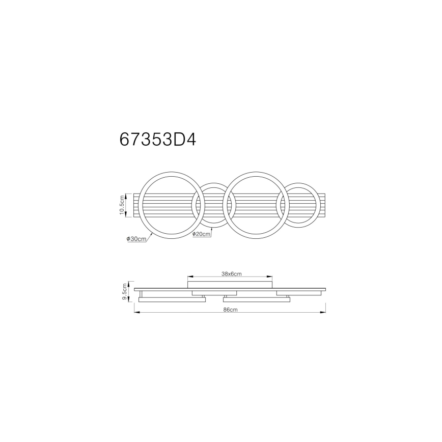 Globo - LED Laevalgusti LED/30W/230V 3000K 30x86 cm