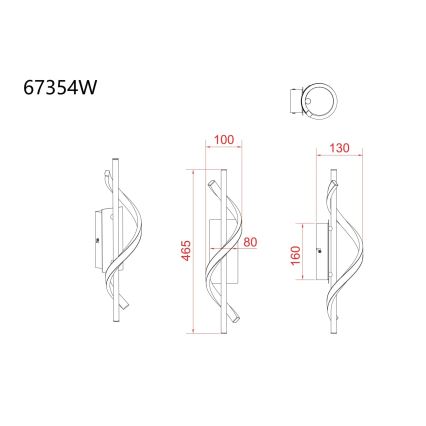 Globo - LED seinalamp LED/12,5W/230V 3000K