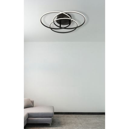 Globo - LED Laevalgusti LED/40W/230V 4000K d. 45,6 cm must
