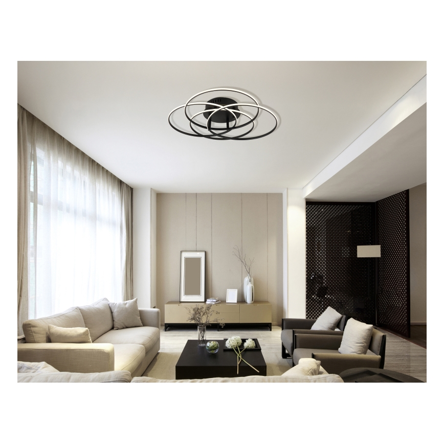 Globo - LED Laevalgusti LED/55W/230V 4000K d. 51,5 cm must