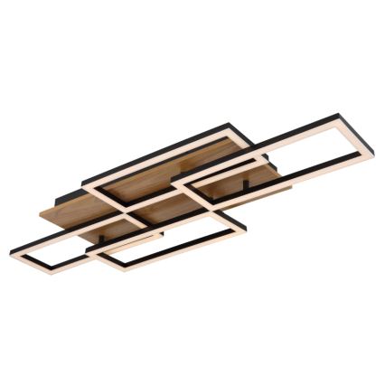 Globo - hämardatav LED-laelamp LED/40W/230V 2700-6500K 32,5x87,5 cm pruun/must + kaugjuhtimispult