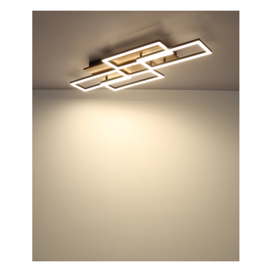 Globo - hämardatav LED-laelamp LED/40W/230V 2700-6500K 32,5x87,5 cm pruun/must + kaugjuhtimispult