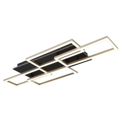 Globo - LED Hämardatav laelamp LED/40W/230V 2700-6500K 32,5x87,5 cm must + kaugjuhtimispult