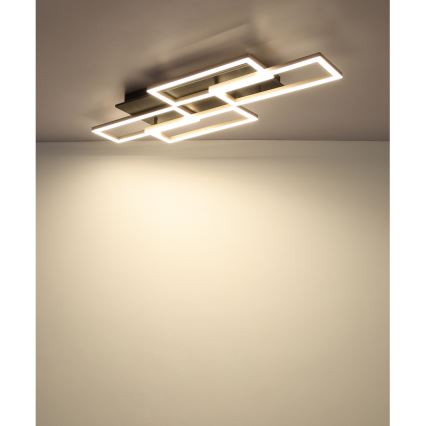 Globo - LED Hämardatav laelamp LED/40W/230V 2700-6500K 32,5x87,5 cm must + kaugjuhtimispult