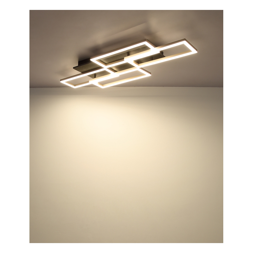 Globo - LED Hämardatav laelamp LED/40W/230V 2700-6500K 32,5x87,5 cm must + kaugjuhtimispult
