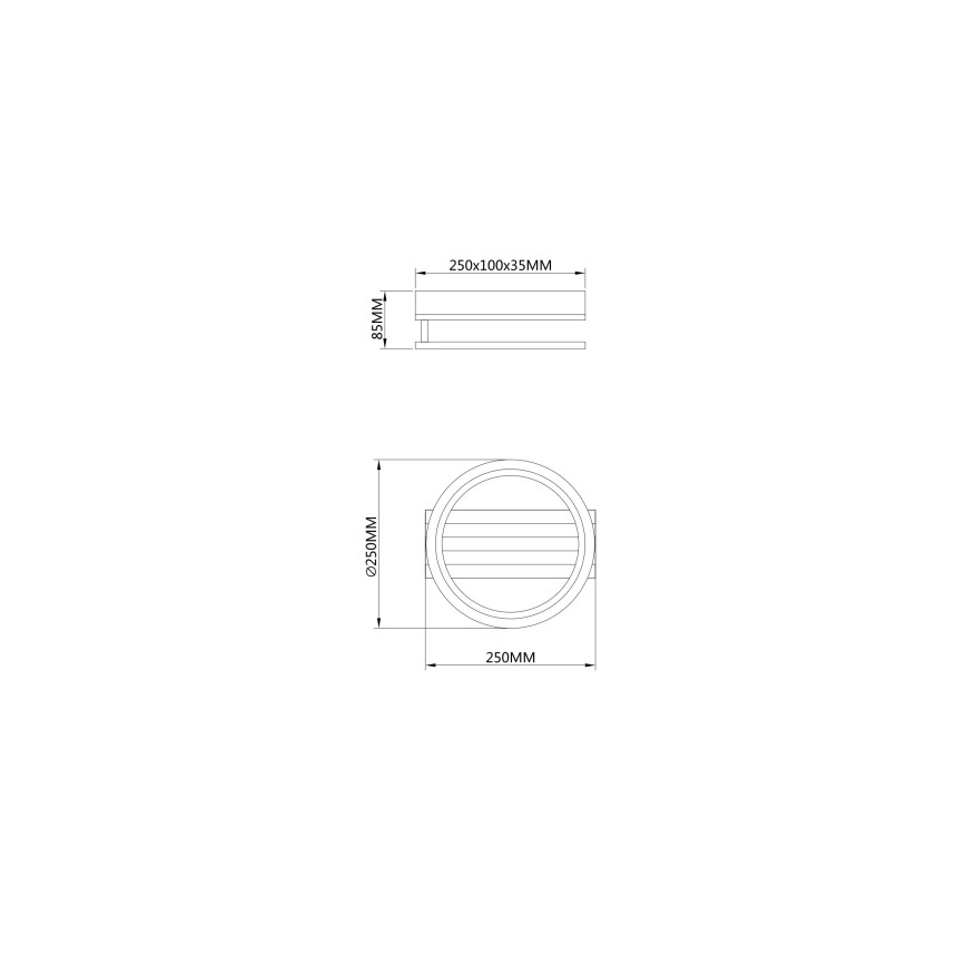Globo - LED laevalgusti LED/10W/230V 3000/4200/600K 25x25 cm