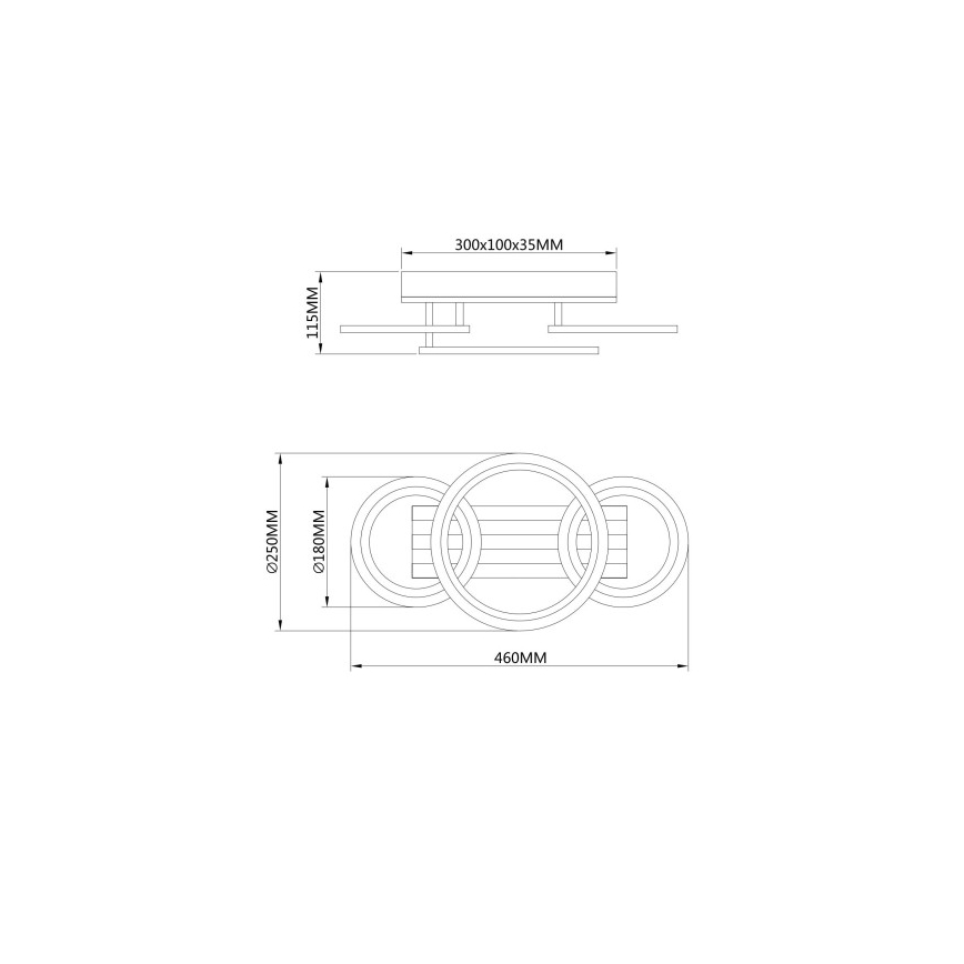 Globo - LED laelamp LED/21W/230V 3000/4200/6000K