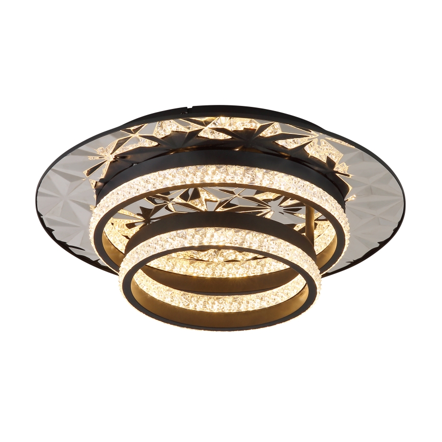 Globo - LED Laevalgusti LED/24W/230V 3000K 40x50,5 cm must/läikiv kroom