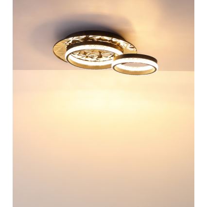Globo - LED Laevalgusti LED/24W/230V 3000K 40x50,5 cm must/kuldne