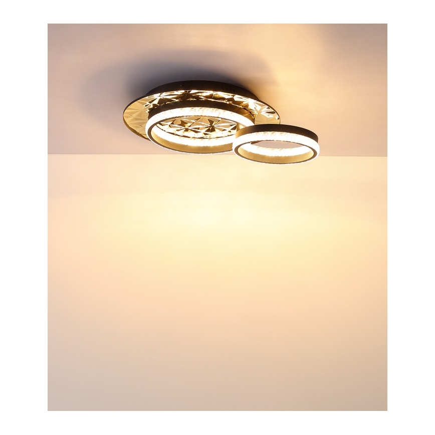 Globo - LED Laevalgusti LED/24W/230V 3000K 40x50,5 cm must/kuldne