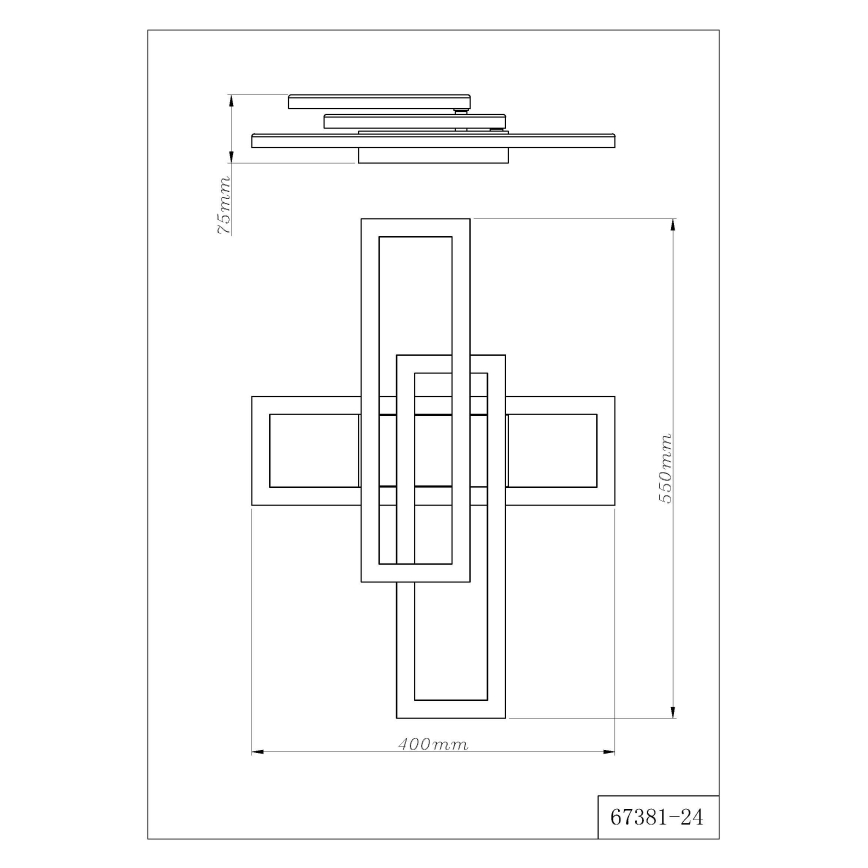Globo - LED laelamp LED/24W/230V 3000/4000/6000K