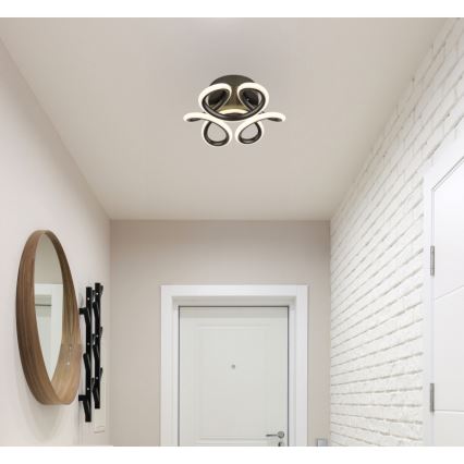 Globo - LED Laevalgusti LED/24W/230V 2700/4000/6000K d. 26 cm must