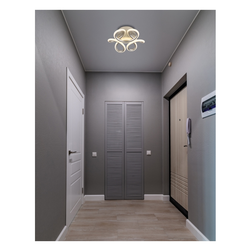 Globo - LED Laevalgusti LED/24W/230V 2700/4000/6000K d. 26 cm matt kroom
