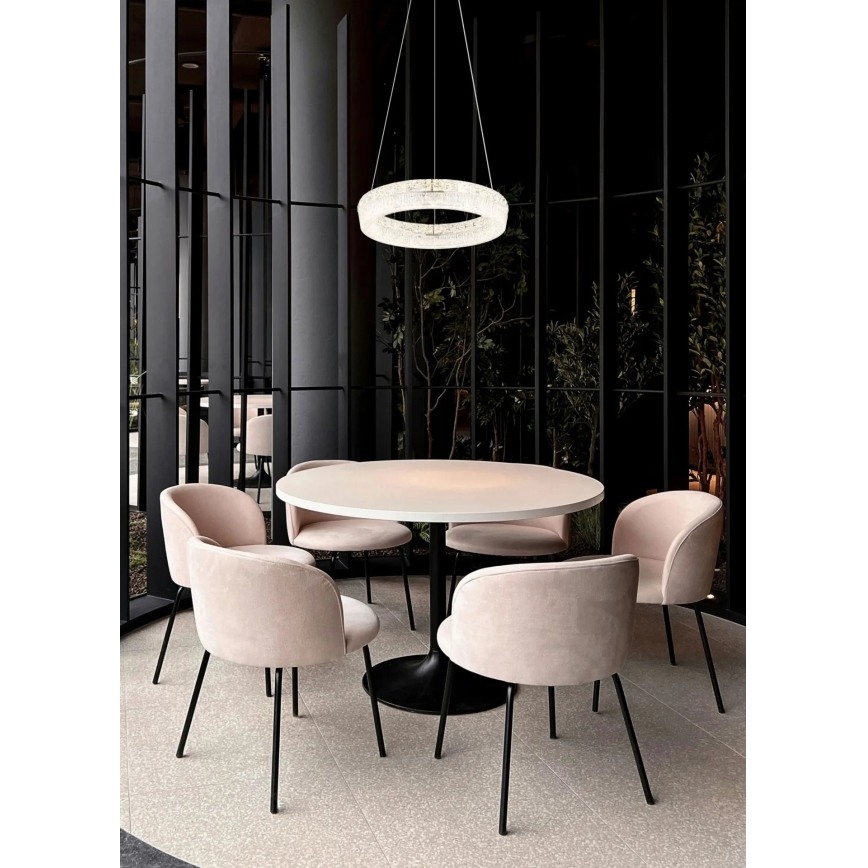 Globo - hämardatav LED-lühter riputuskaabliga LED/24W/230V 2700-6000K läbipaistev + kaugjuhtimispult