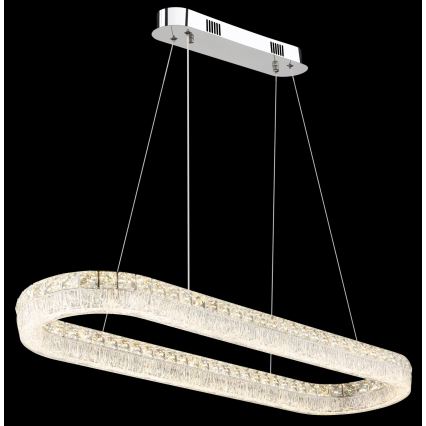 Globo - LED-hämardatav kaabliga rippvalgusti LED/40W/230V 2700-6000K läbipaistev + kaugjuhtimispultiga