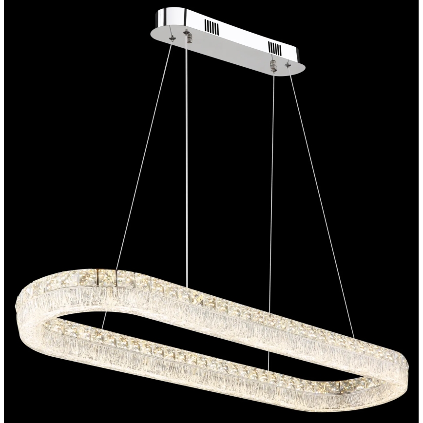 Globo - LED-hämardatav kaabliga rippvalgusti LED/40W/230V 2700-6000K läbipaistev + kaugjuhtimispultiga