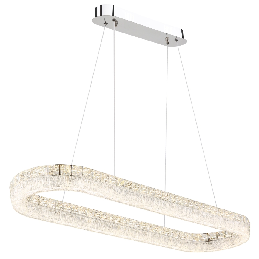 Globo - LED-hämardatav kaabliga rippvalgusti LED/40W/230V 2700-6000K läbipaistev + kaugjuhtimispultiga