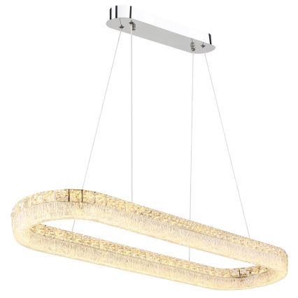 Globo - LED-hämardatav kaabliga rippvalgusti LED/40W/230V 2700-6000K läbipaistev + kaugjuhtimispultiga