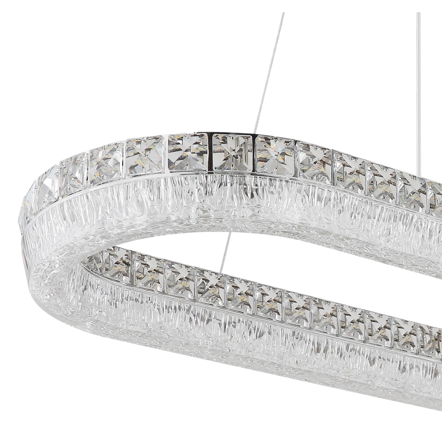 Globo - LED-hämardatav kaabliga rippvalgusti LED/40W/230V 2700-6000K läbipaistev + kaugjuhtimispultiga