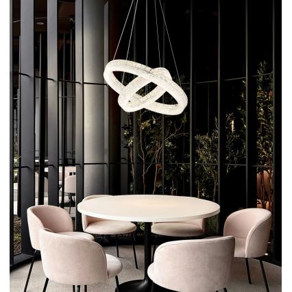 Globo - LED hämardatav lühter kaabliga LED/60W/230V 2700-6000K läbipaistev + kaugjuhtimispult
