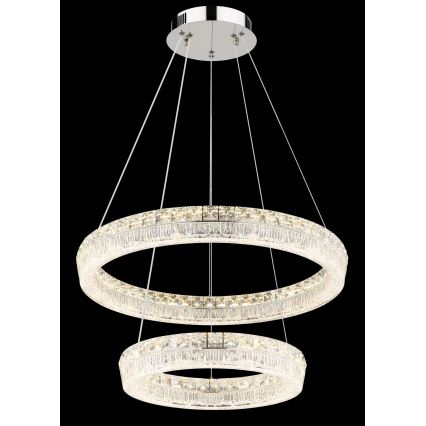 Globo - LED hämardatav lühter kaabliga LED/60W/230V 2700-6000K läbipaistev + kaugjuhtimispult