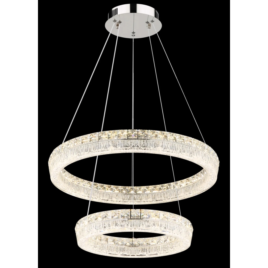 Globo - LED hämardatav lühter kaabliga LED/60W/230V 2700-6000K läbipaistev + kaugjuhtimispult