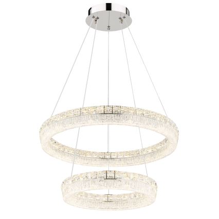 Globo - LED hämardatav lühter kaabliga LED/60W/230V 2700-6000K läbipaistev + kaugjuhtimispult