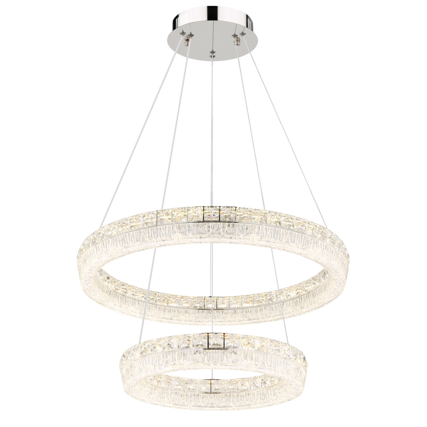 Globo - LED hämardatav lühter kaabliga LED/60W/230V 2700-6000K läbipaistev + kaugjuhtimispult